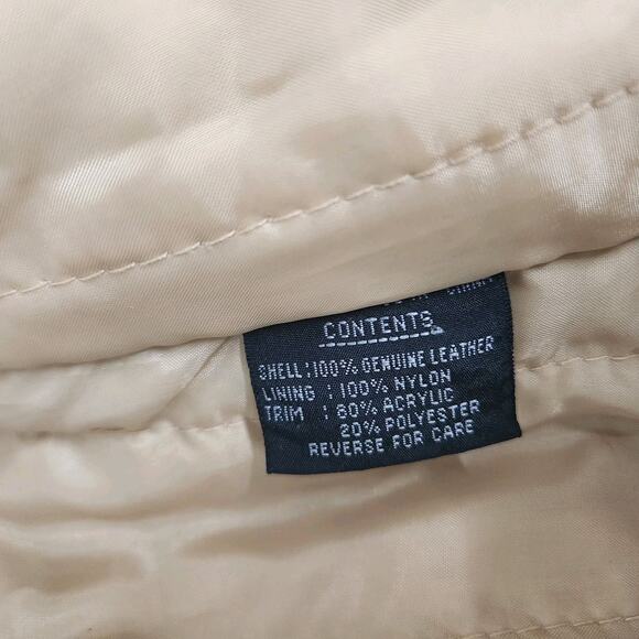 RzR Faux Shearling Leather Coat Large XL - Picture 12 of 13